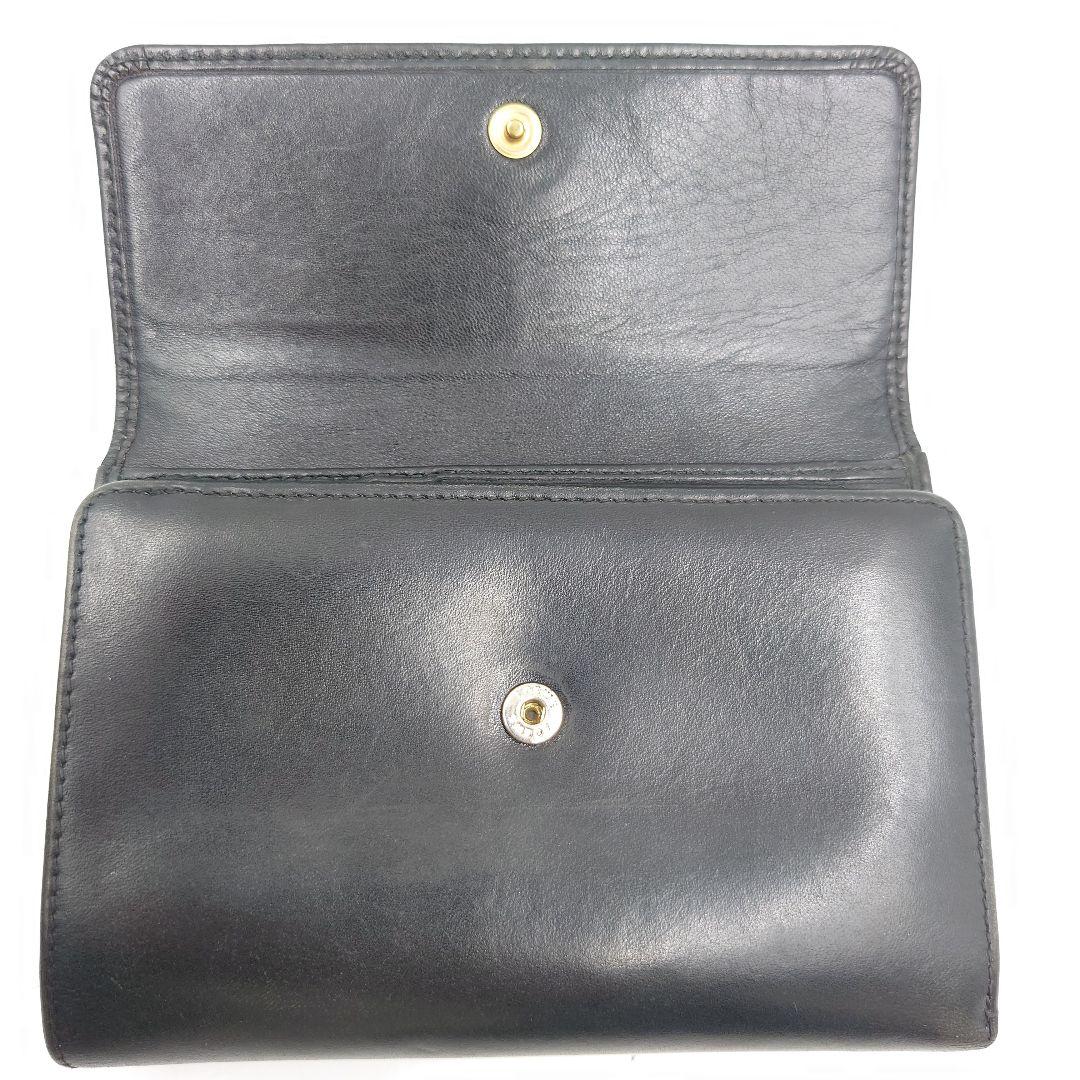 LOEWE 三つ折り財布 レディース ヴィンテージ 黒 アナグラムロゴ ロエベ