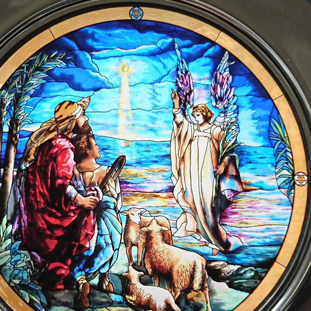 ルイスCティファニー ステンドグラス 天使＆羊飼い グラスマスターズ