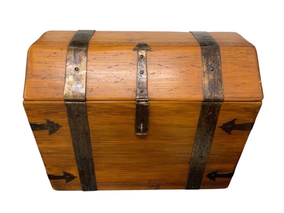 アンティーク風木製トランク 宝箱チェスト 収納ボックス インテリア