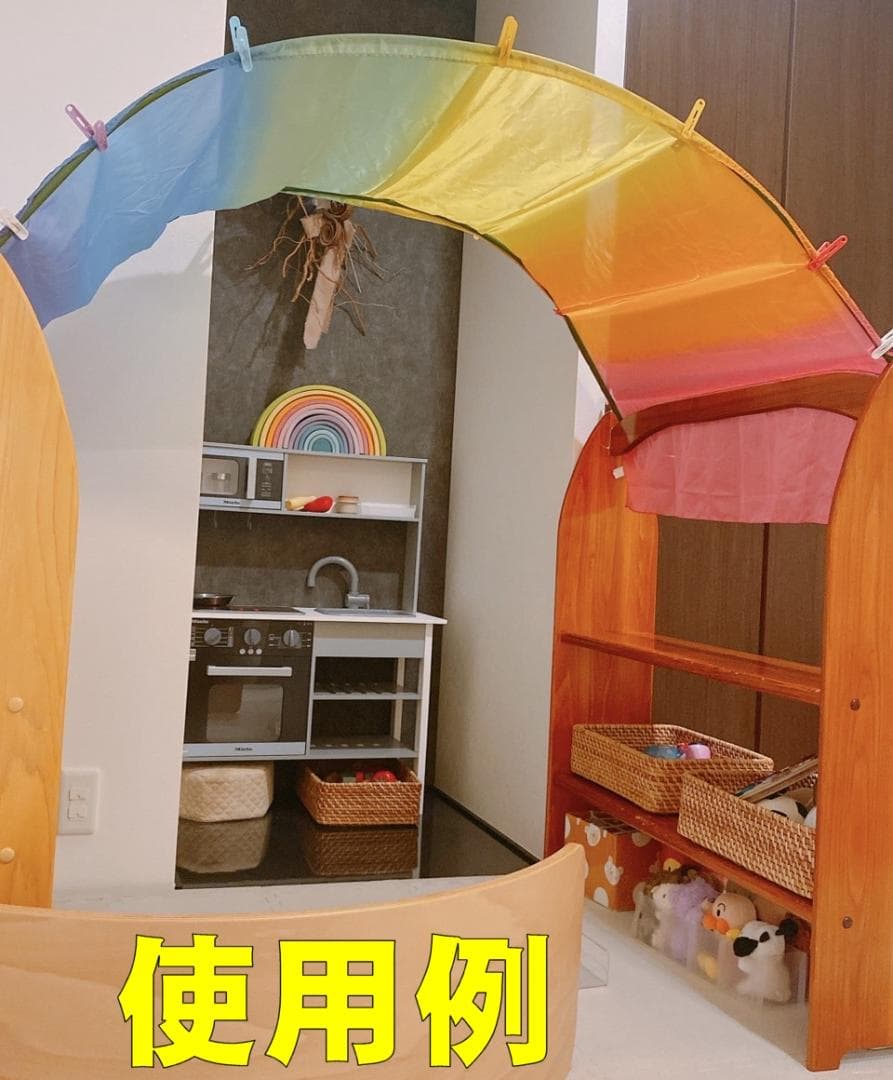 シュタイナー ついたて ハンドメイド ２台（パイン）(4/4)