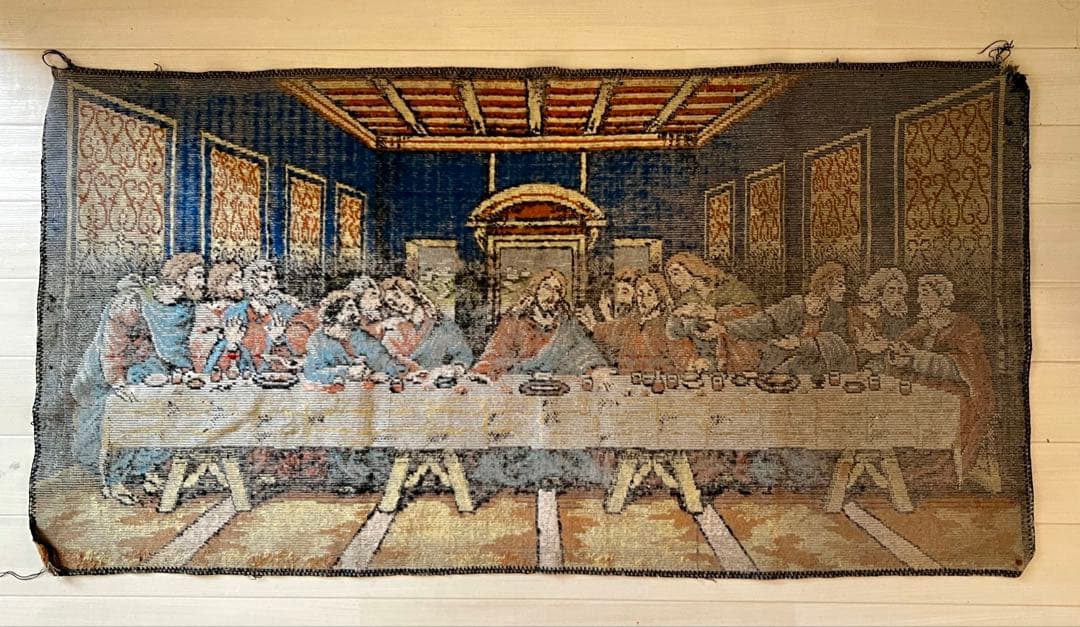 最後の晩餐 ダヴィンチ タペストリー ラグ　49×95cm