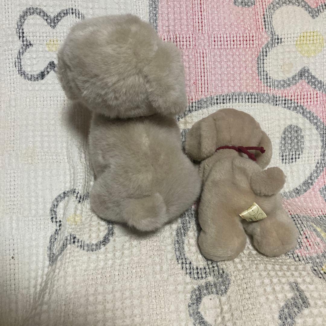 オリエンタルトーイ　うめ吉　寝そべりポーズ＆お座りポーズ　ぬいぐるみ　中古品