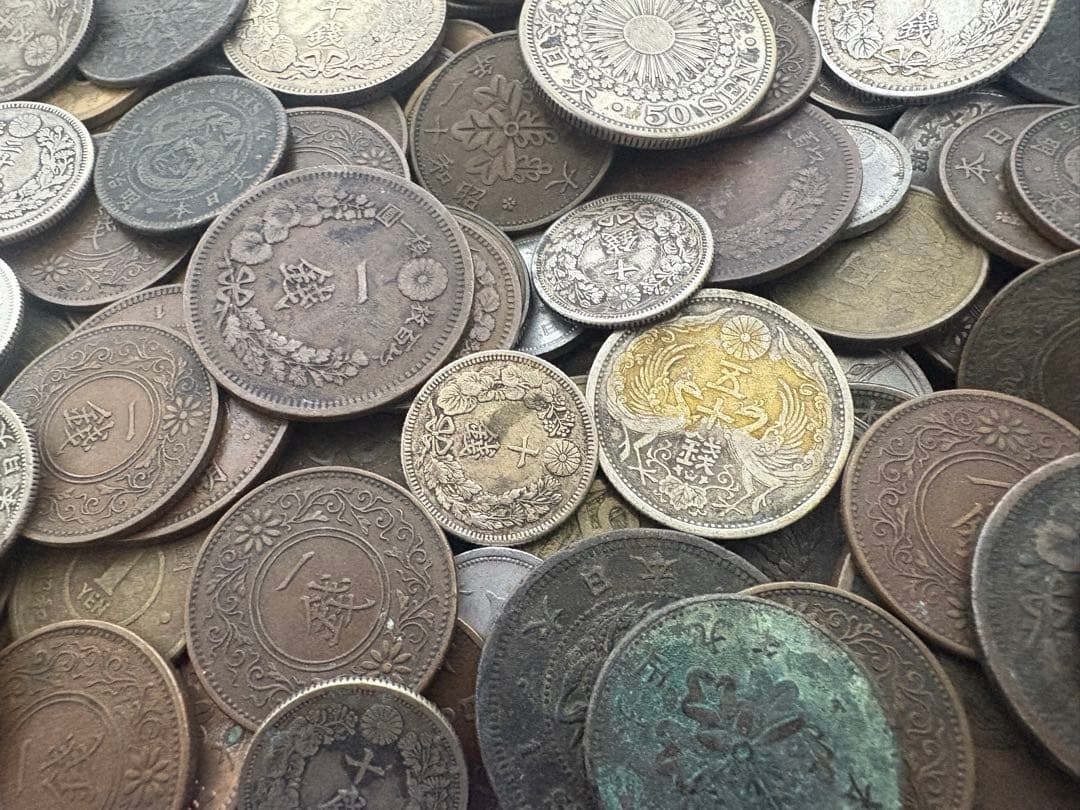 古銭まとめ　1600g 銀貨　銅貨　大量