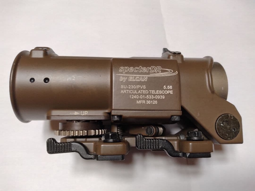ELCAN Specter DR タイプ 1x 4x ライフルスコープ FDE