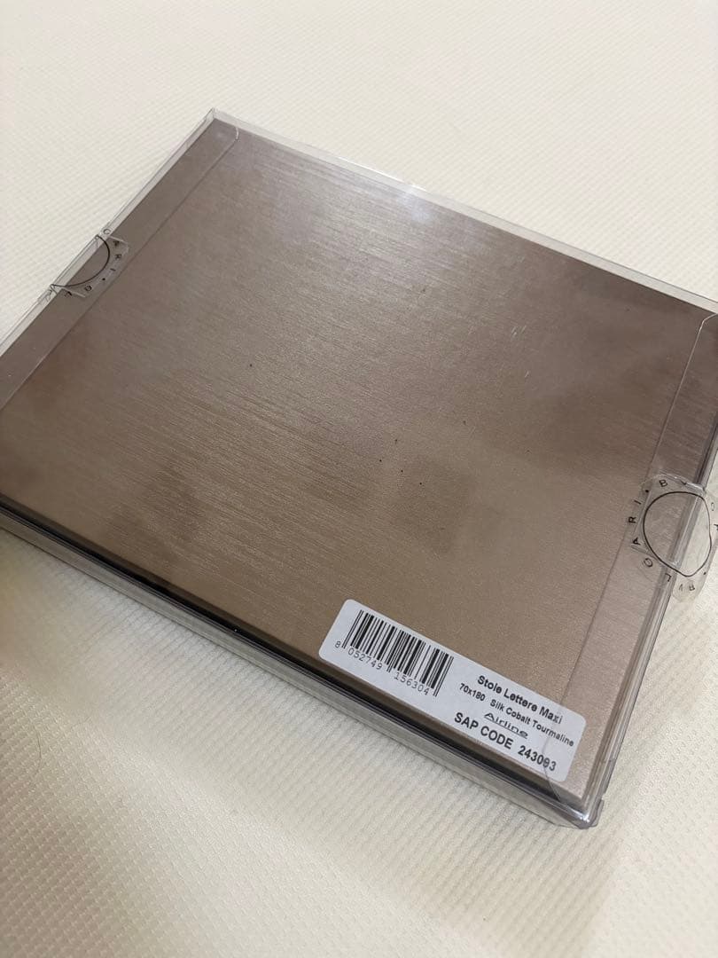 【新品未使用】BVLGARI ブルガリ　マフラー　ストール　ブルー