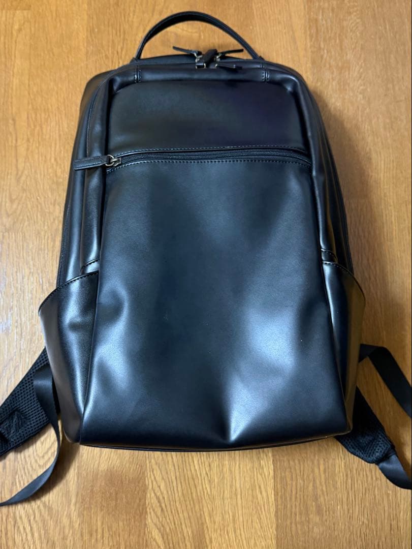 ブラック ビジネスバッグ 合成皮革