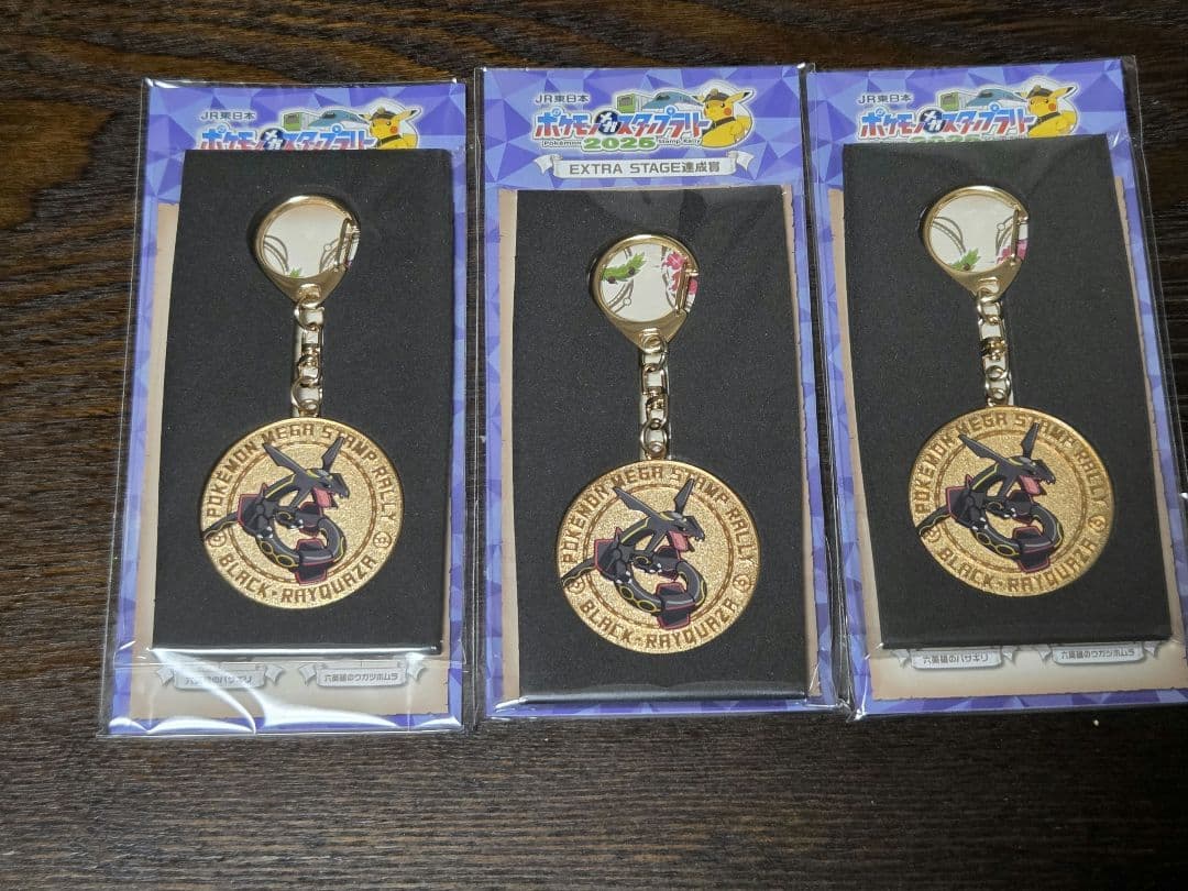 ポケモンスタンプラリー 2025 ピカチュウカード レックウザ フレンダタグ