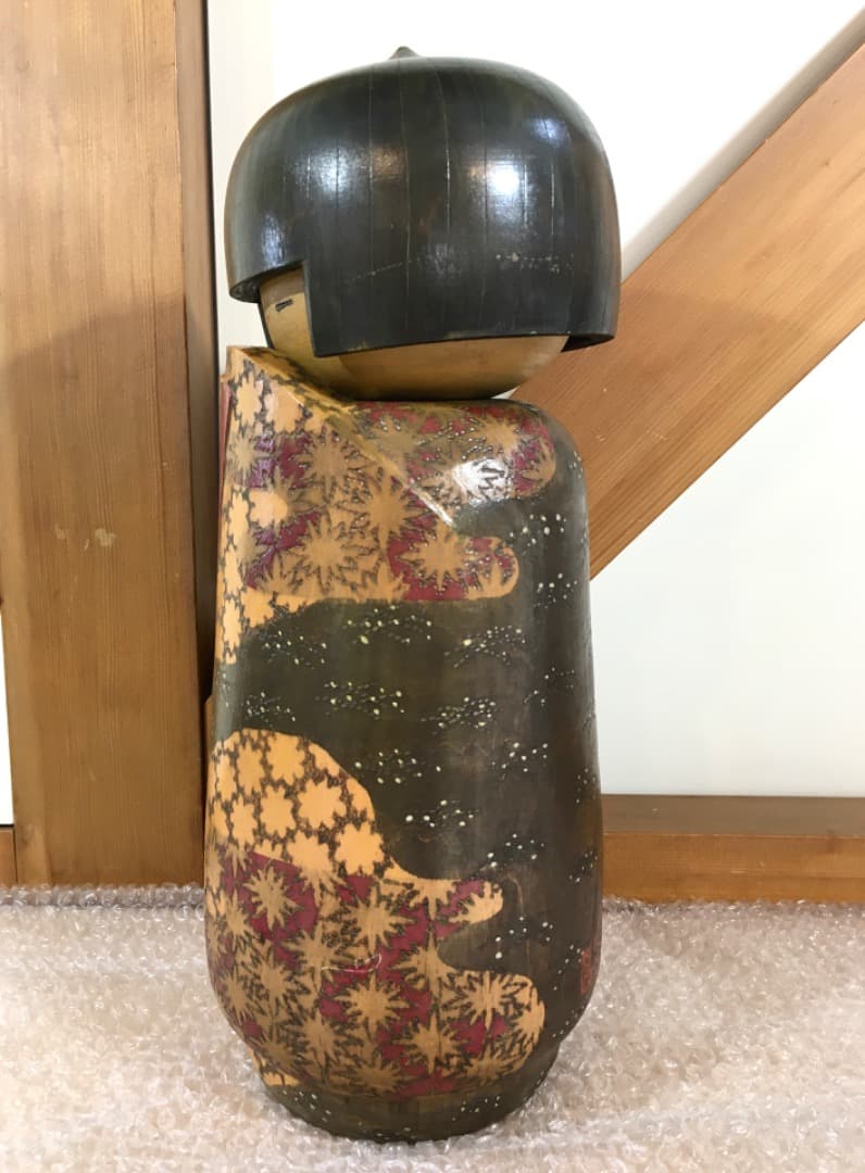 ○小林伊之介 創作こけし 内閣総理大臣賞 受賞作家 こけし 木 高さ約40cm