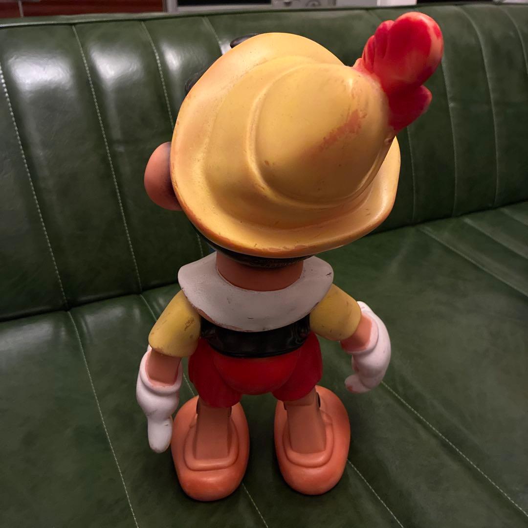 希少 ディズニー ピノキオ ラバー スクイーク ドール ソフビ ファモサ社