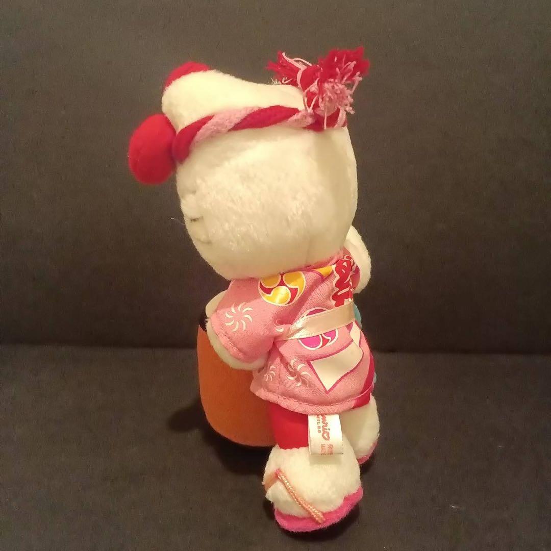 ハローキティ&ディアダニエル　ペア　お祭りシリーズ 太鼓 ぬいぐるみ