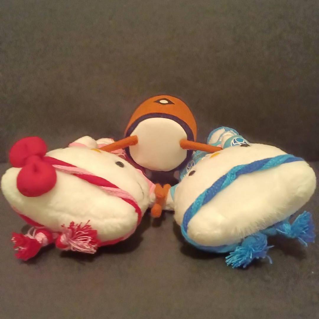 ハローキティ&ディアダニエル　ペア　お祭りシリーズ 太鼓 ぬいぐるみ
