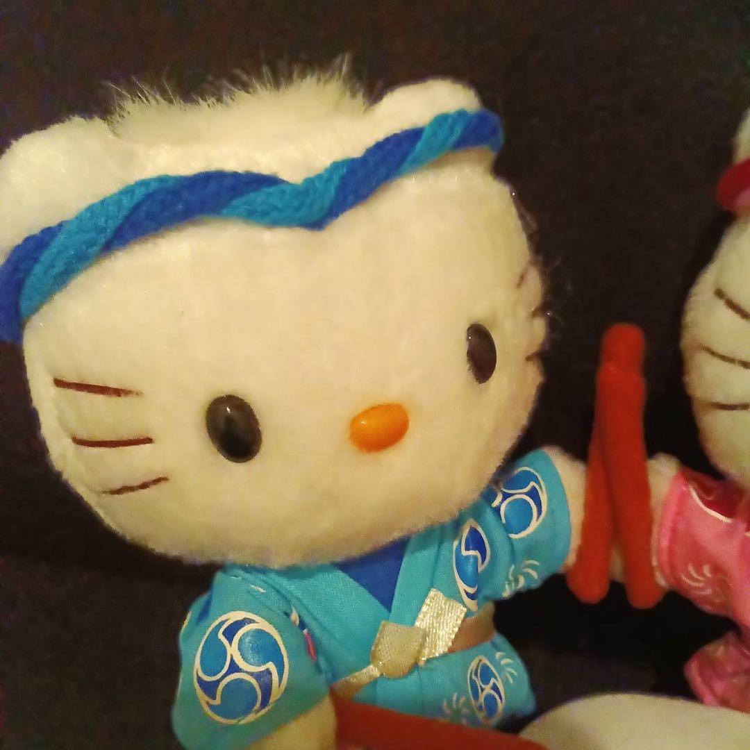 ハローキティ&ディアダニエル　ペア　お祭りシリーズ 太鼓 ぬいぐるみ