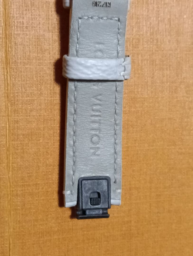 タンブール用 モノグラム・ホワイト キャンバス ストラップ S+純正Dバックル