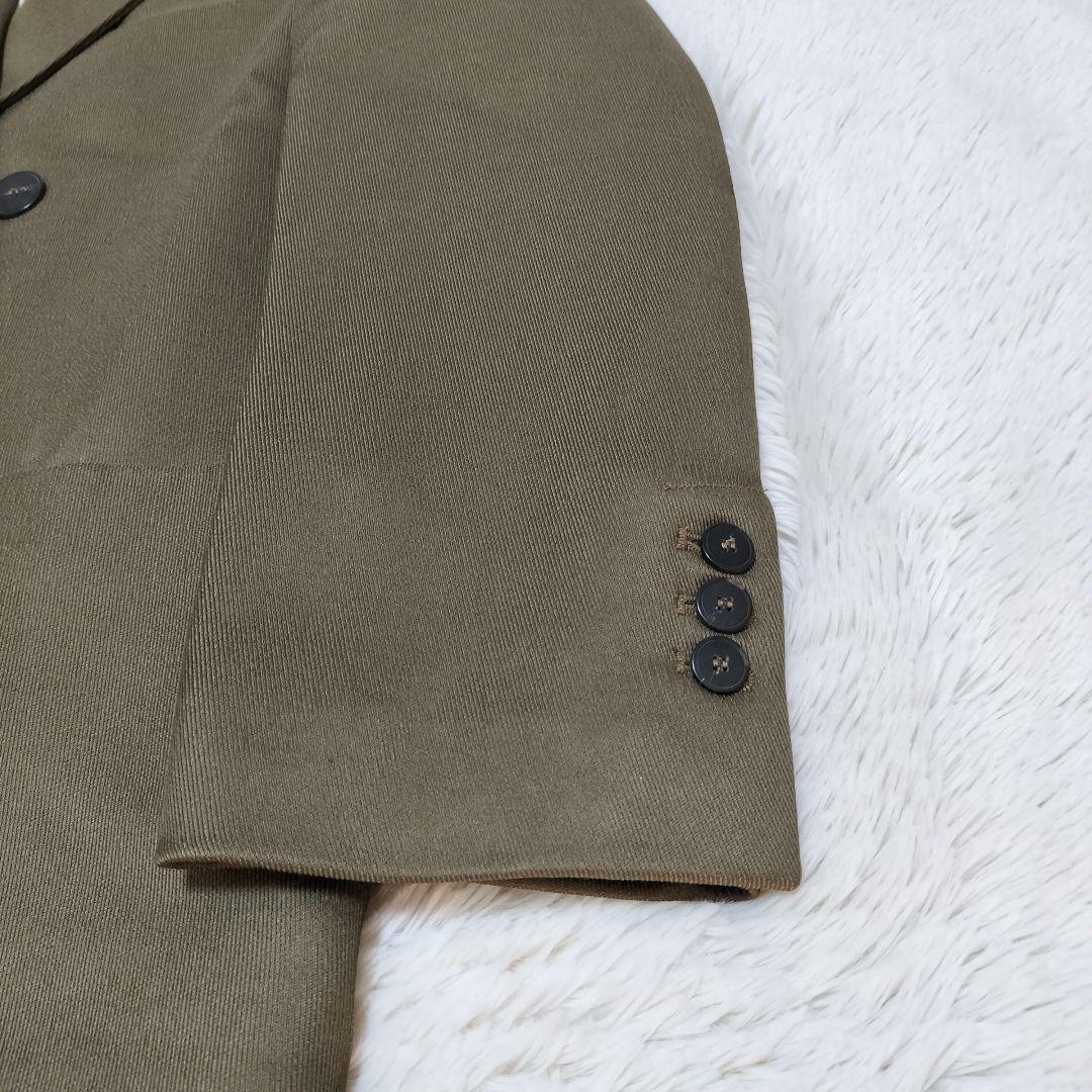 【新品タグ付】forte_forte ダブルブレストチェスターコート カーキ