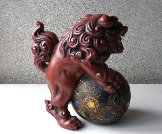 唐獅子    陶器置物    ①