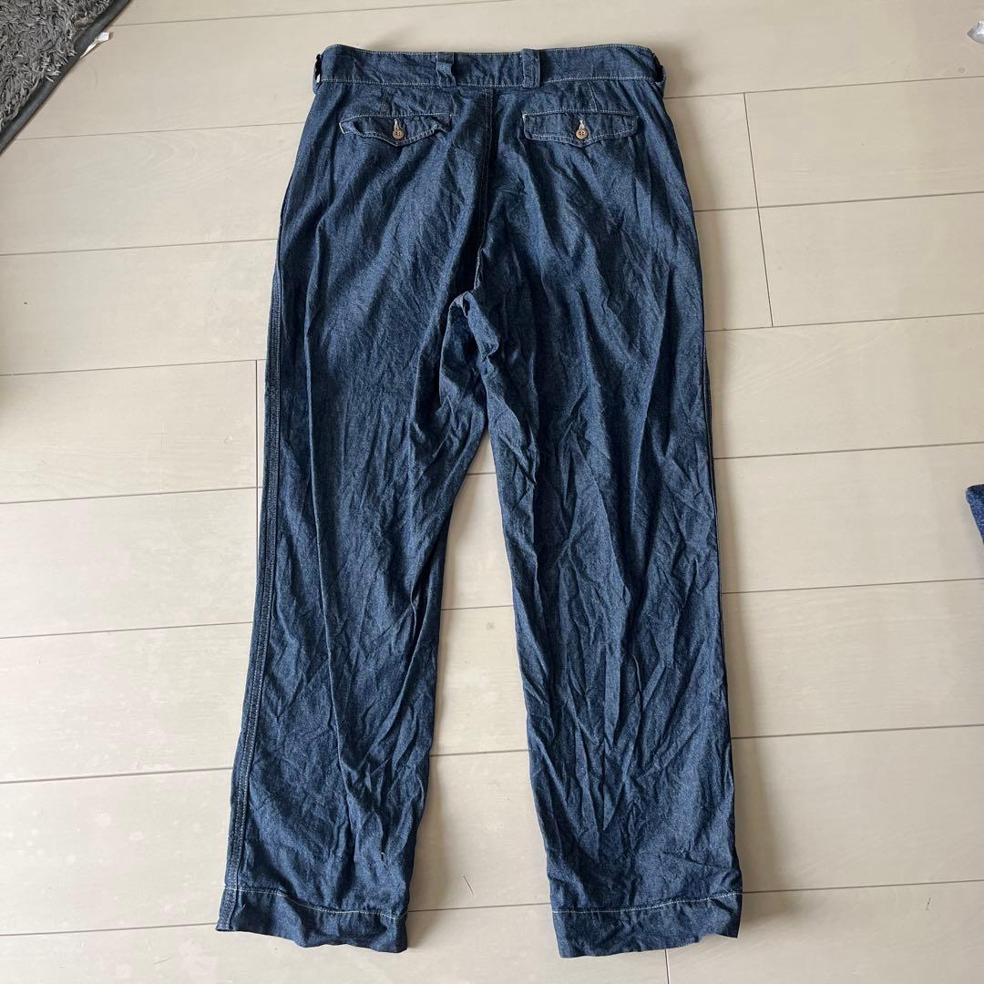 WAIPER.inc フランス軍 M-52 シャンブレー ツータック トラウザー