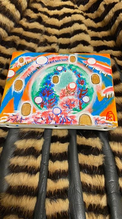 【アクリル画】商品名 小判伝説15 地球からのメッセージ　新品