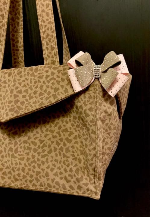 【美品】スーザンランシー オーダー キャリーバッグ レオパードブラウン×ピンク