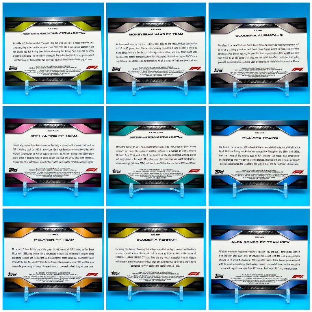 TOPPS F1 CONSTRUCTOR'S CREST 199シリ 9枚セット