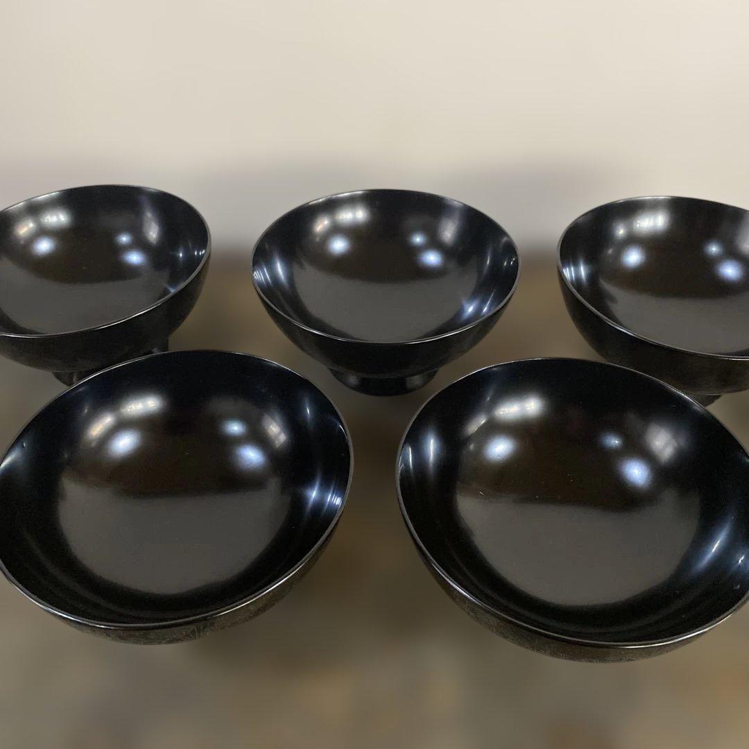 茶道具　懐石道具　輪島塗飯椀　木箱入り