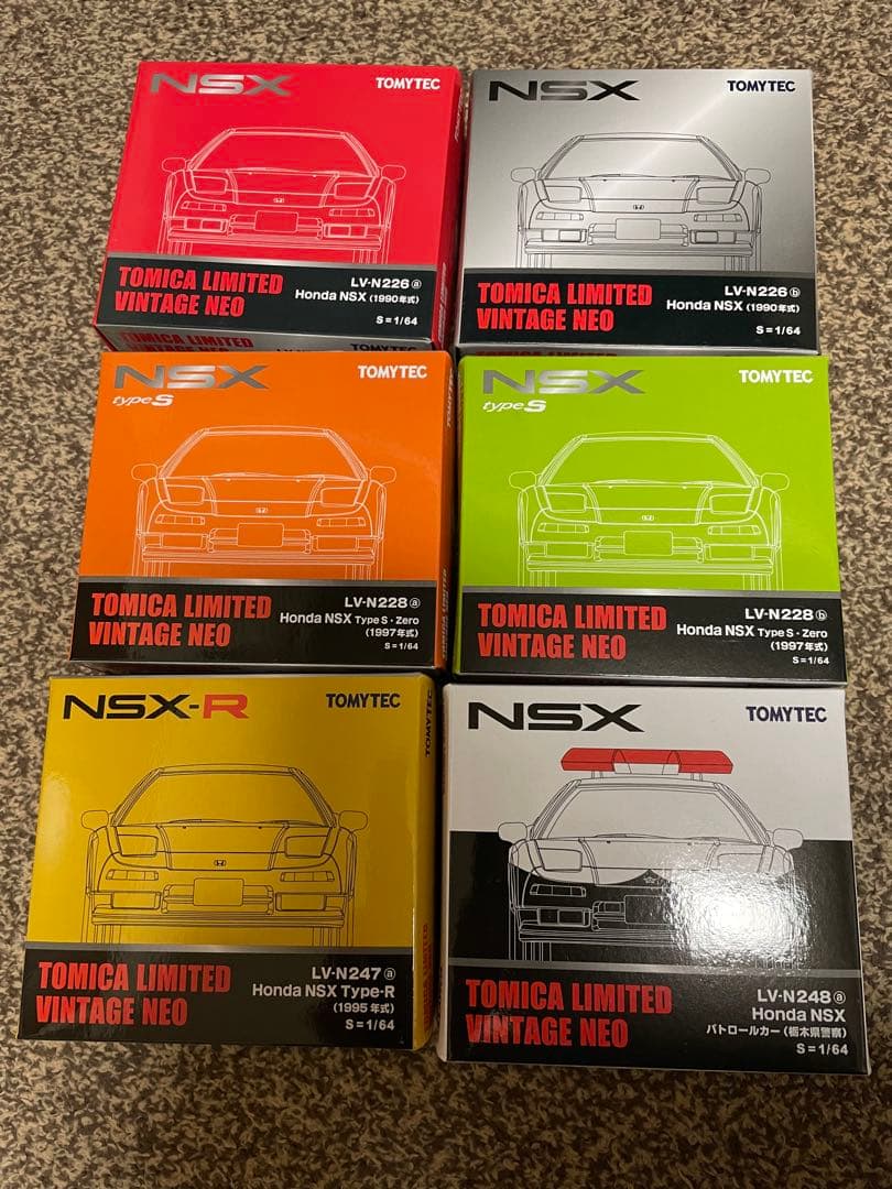 TOMICA LIMITED VINTAGE NEO Honda NSX 6個