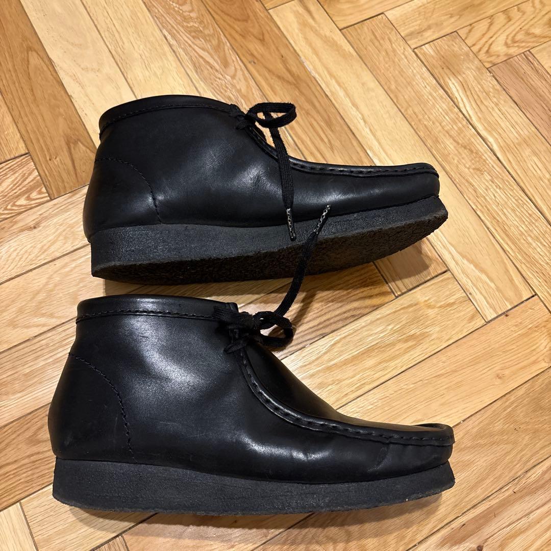 靴 Clarks / Wallabee Boot Leather BLACK