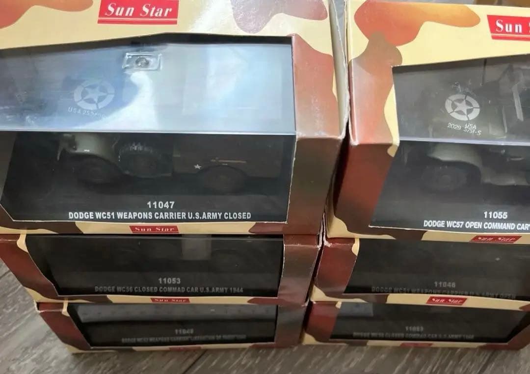 Sun Star サンスター　コマンドカー他　ミニタリー　車　ミニカー　6台