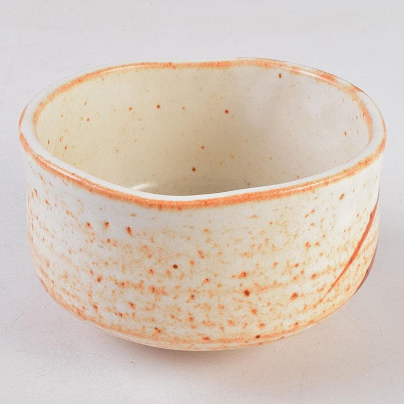 茶道具　若尾利貞作　志野茶碗　仕覆付　共布共箱　C　R9225