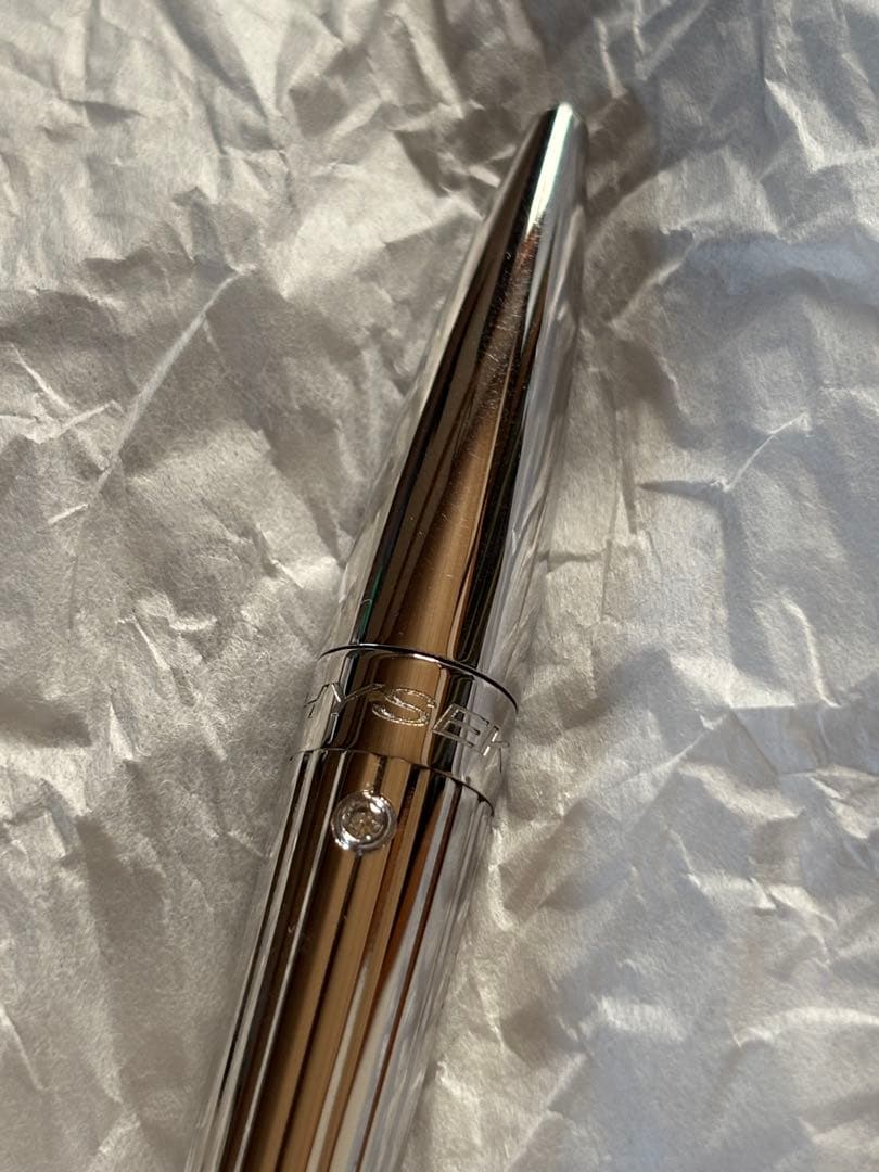 JORG HYSEKヨルグ・イゼック ボールペンシルバーフィニッシュダイヤモンド