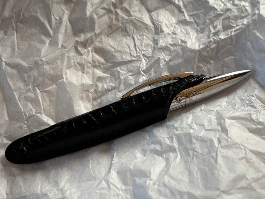 JORG HYSEKヨルグ・イゼック ボールペンシルバーフィニッシュダイヤモンド