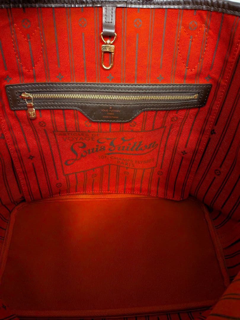 ルイヴィトン ネヴァーフルMM ショルダー トートバッグ ダミエ エベヌ