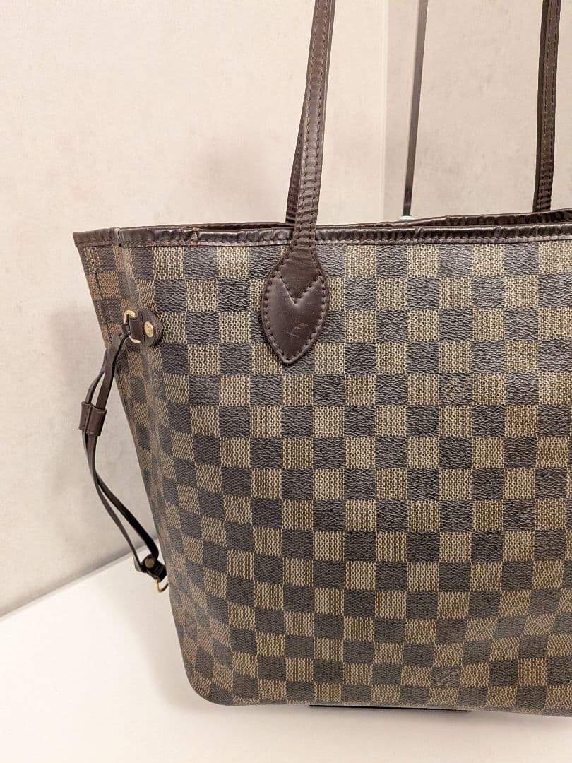 ルイヴィトン ネヴァーフルMM ショルダー トートバッグ ダミエ エベヌ