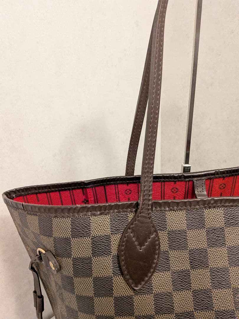 ルイヴィトン ネヴァーフルMM ショルダー トートバッグ ダミエ エベヌ