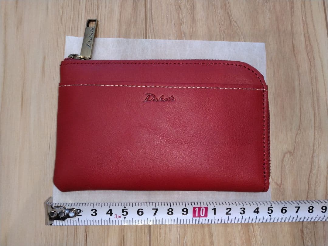 ダコタ財布レッド L字ファスナー
