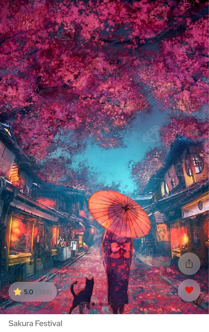 新品未開封　ダイヤモンドアートクラブ　SakuraFestival