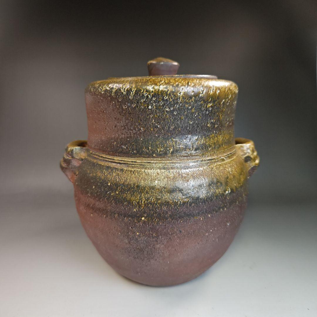 イ412 水指『備前焼　大平誠之助　水指　共箱』茶道具