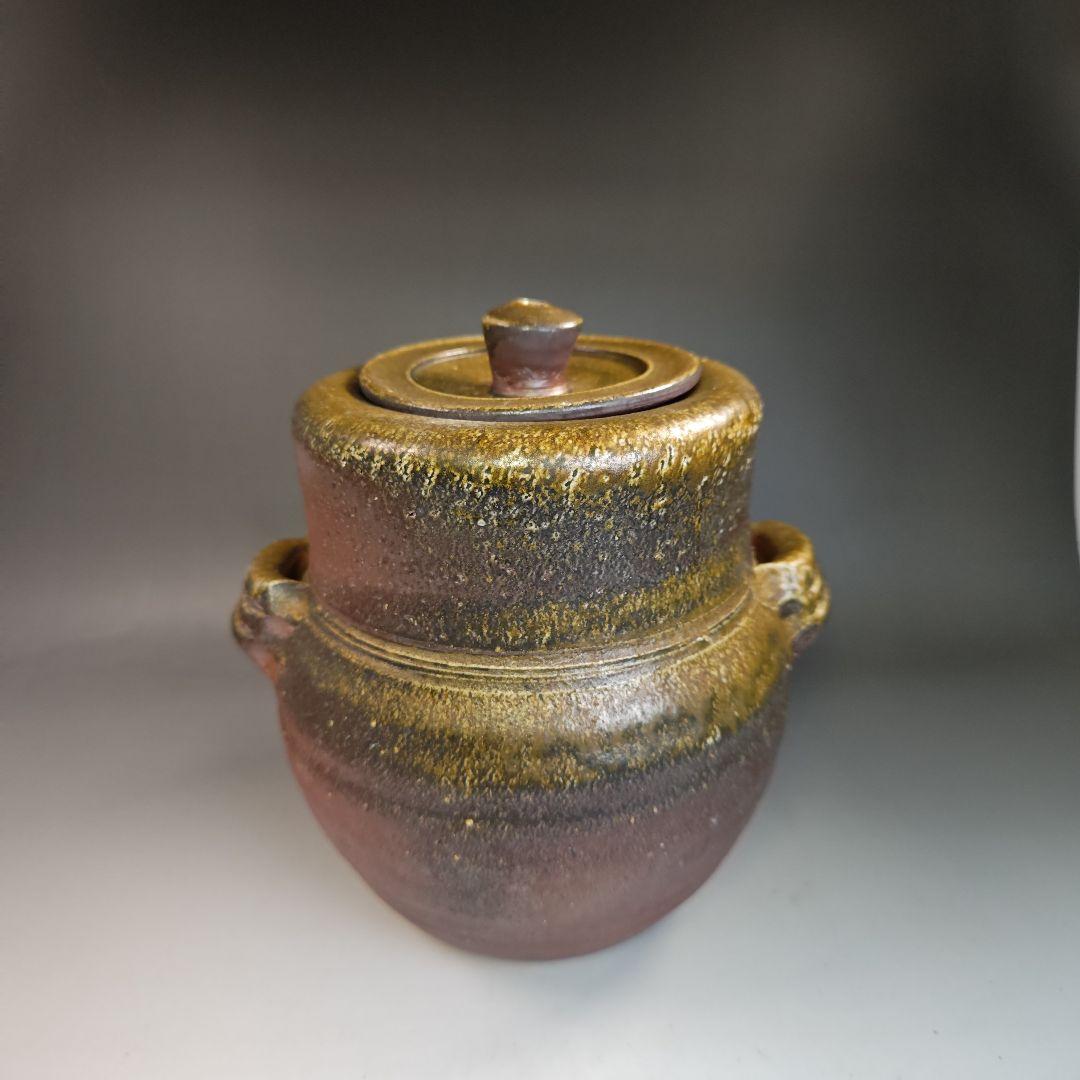 イ412 水指『備前焼　大平誠之助　水指　共箱』茶道具