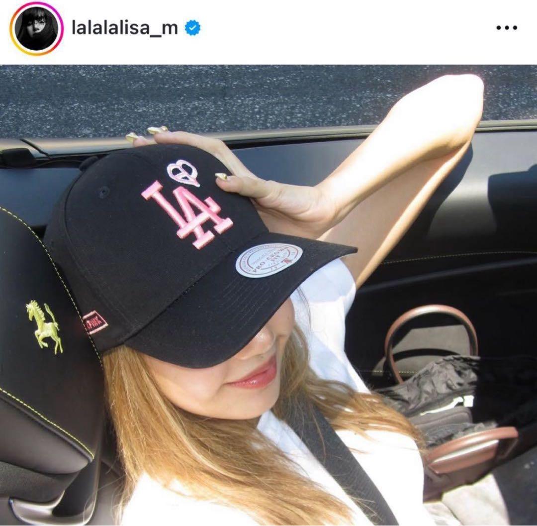 BLACKPINK × Mitchell & Ness × ドジャース キャップ