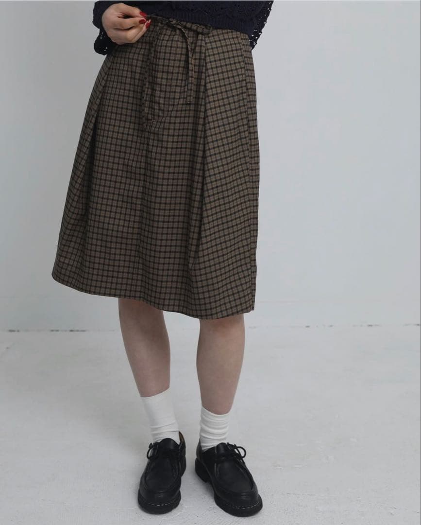 philme フィルム check skirt brown 大園桃子