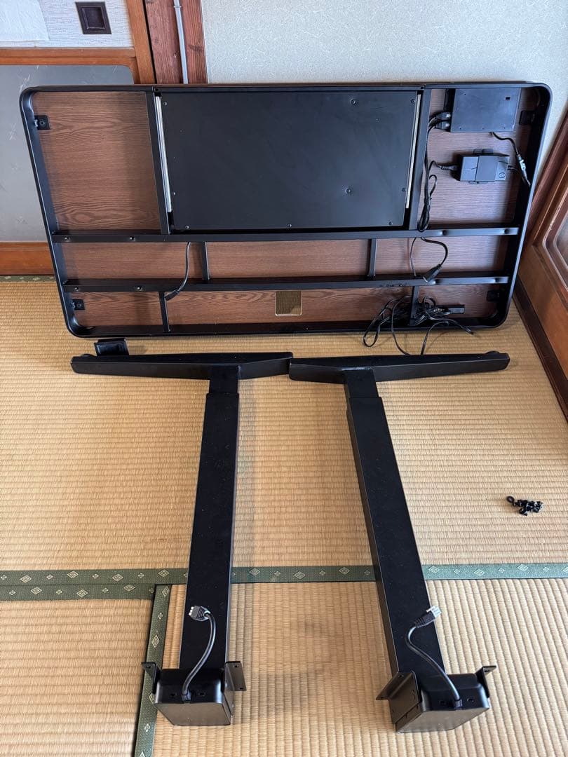 LSTLIFT 昇降式デスク 120cm 引き出し付き USB-C ブラック