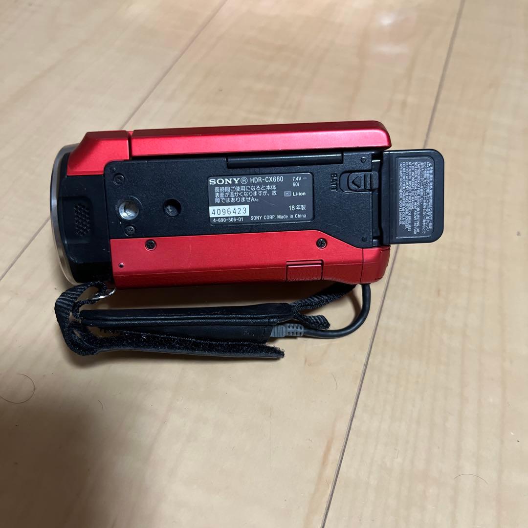 SONY HDR-CX680 レッドビデオカメラ 本体