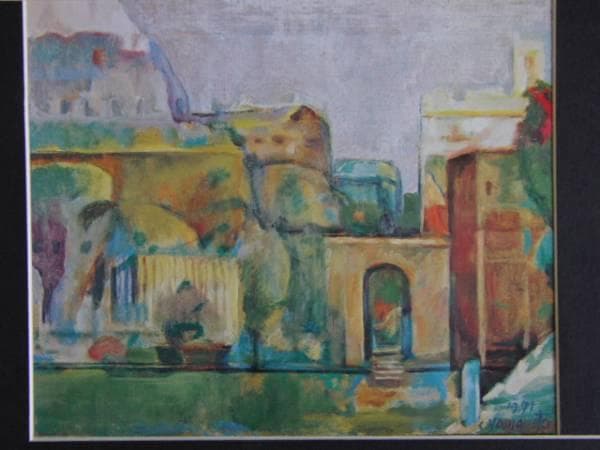 山本 正、ピンチオの丘、希少画集画、版上サイン入 新品額付