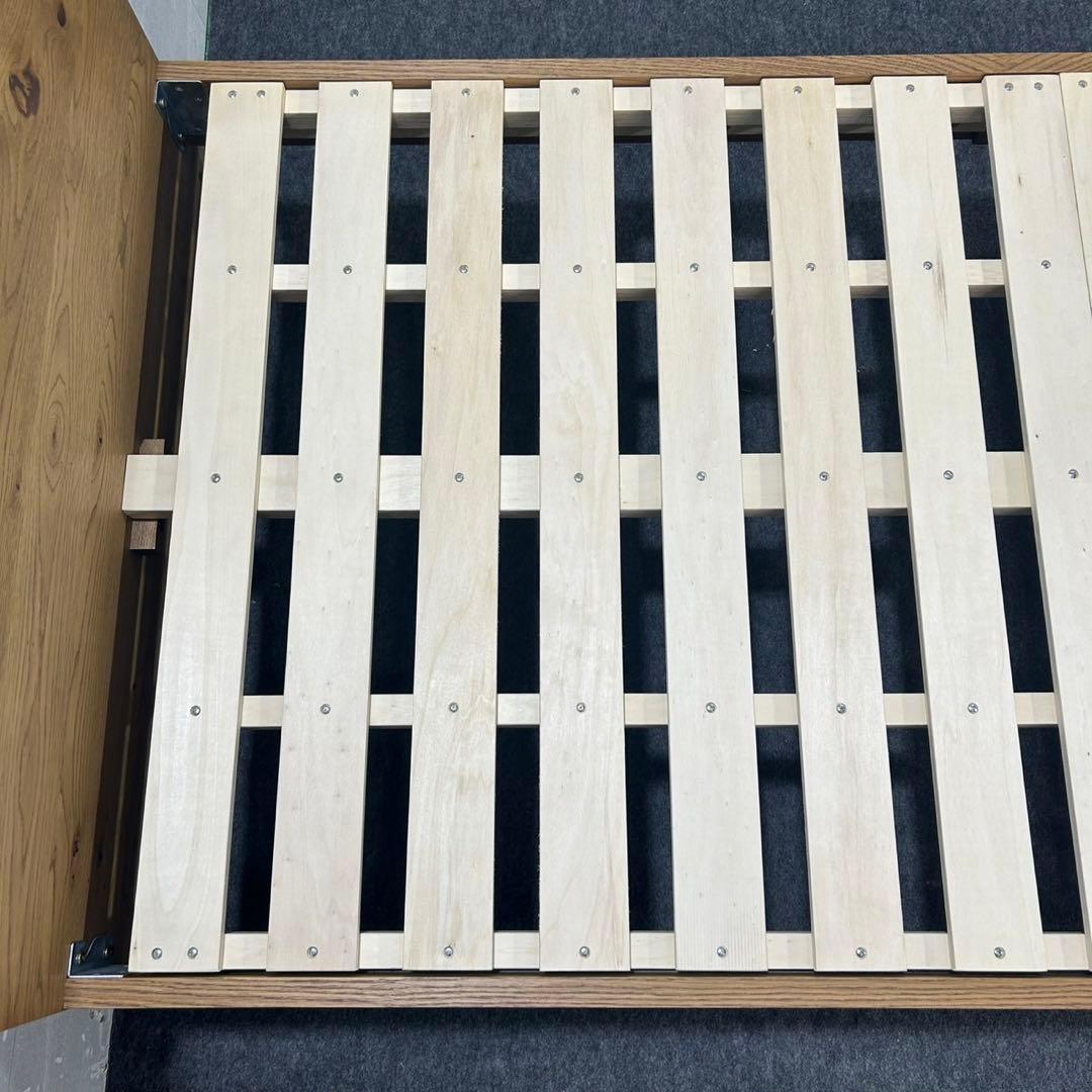 引取限定価格 unico ベッドフレーム シングル 天然木製 d3765