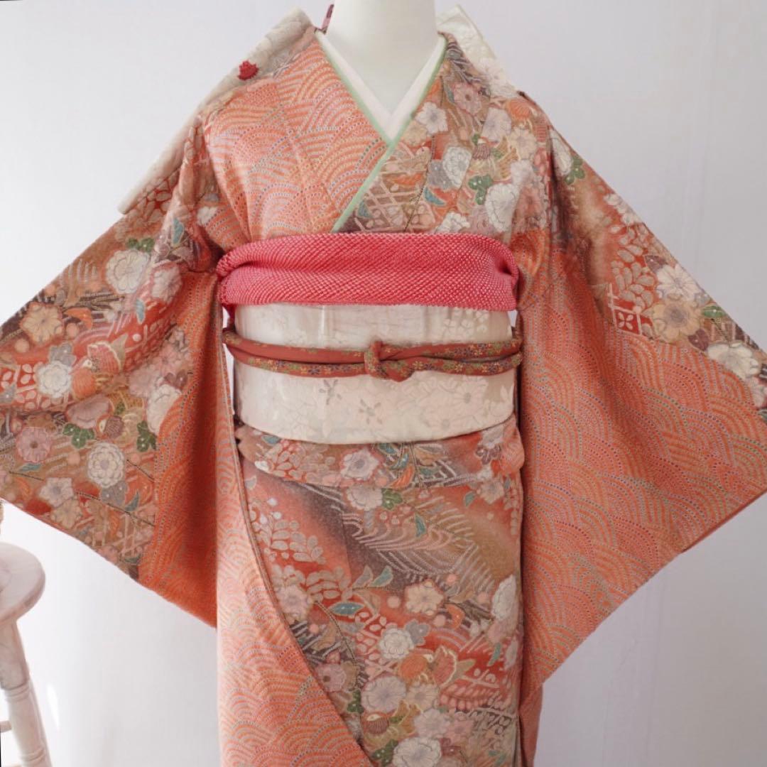 【semiさま専用】振袖　フルセット378　5点セット　正絹 すべて正絹