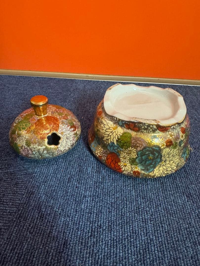 1677 金花詰　香炉　時代物