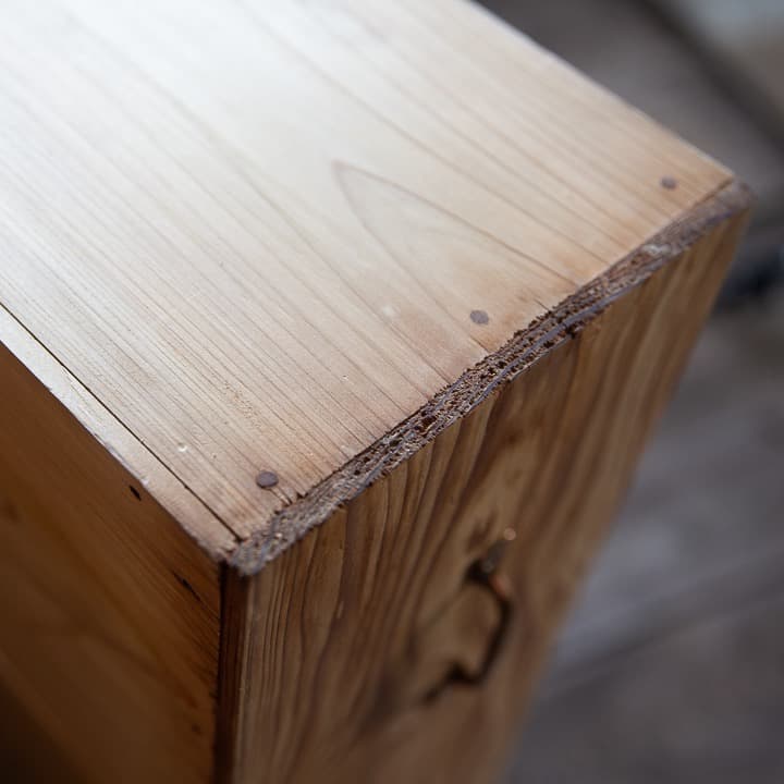 *商談中 [古家具] 木製たんす チェスト 幅820高1010奥行410 送料込