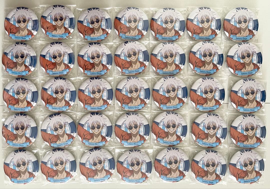 呪術廻戦 懐玉・玉折第3弾 3way缶バッジ 五条悟 めんそーれVer. 30