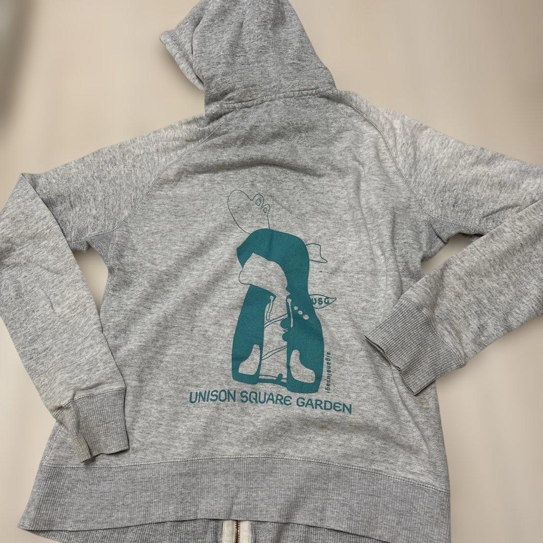 【難あり】UNISON SQUARE GARDEN フルジップパーカー グレー