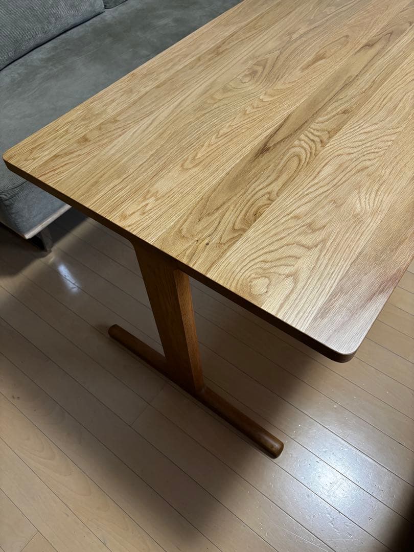 【美品】無印良品 オーク材　ダイニング　リビングテーブル130×70×65cm