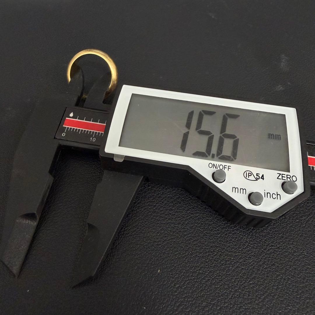 (C010813)K18リング かまぼこ 約11号 18金YG 指輪 造幣局